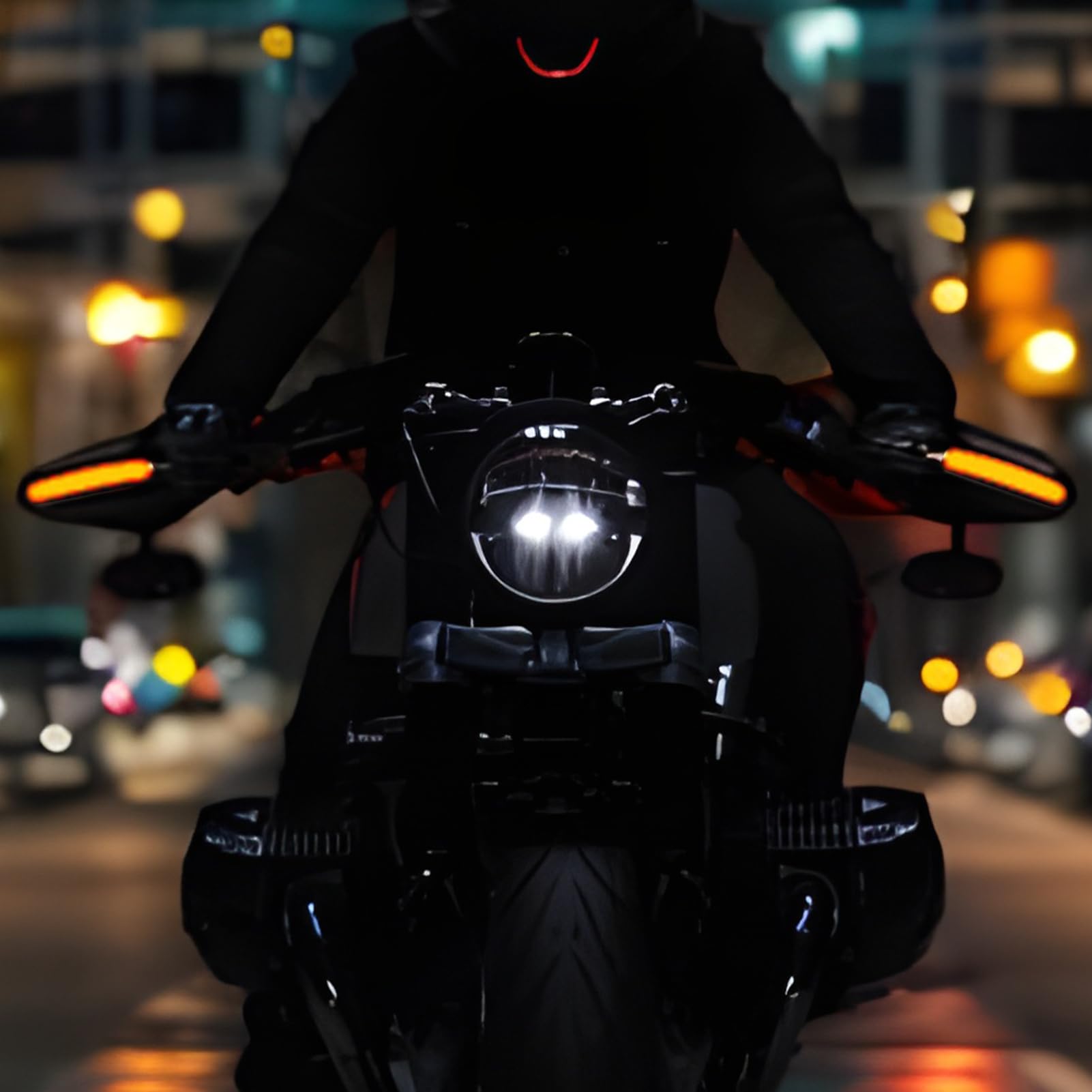 Paramani per motoslitta – 2 protezioni per maniglie con luce LED | di aggiornamento, parti di modifica ad alta resistenza per una guida