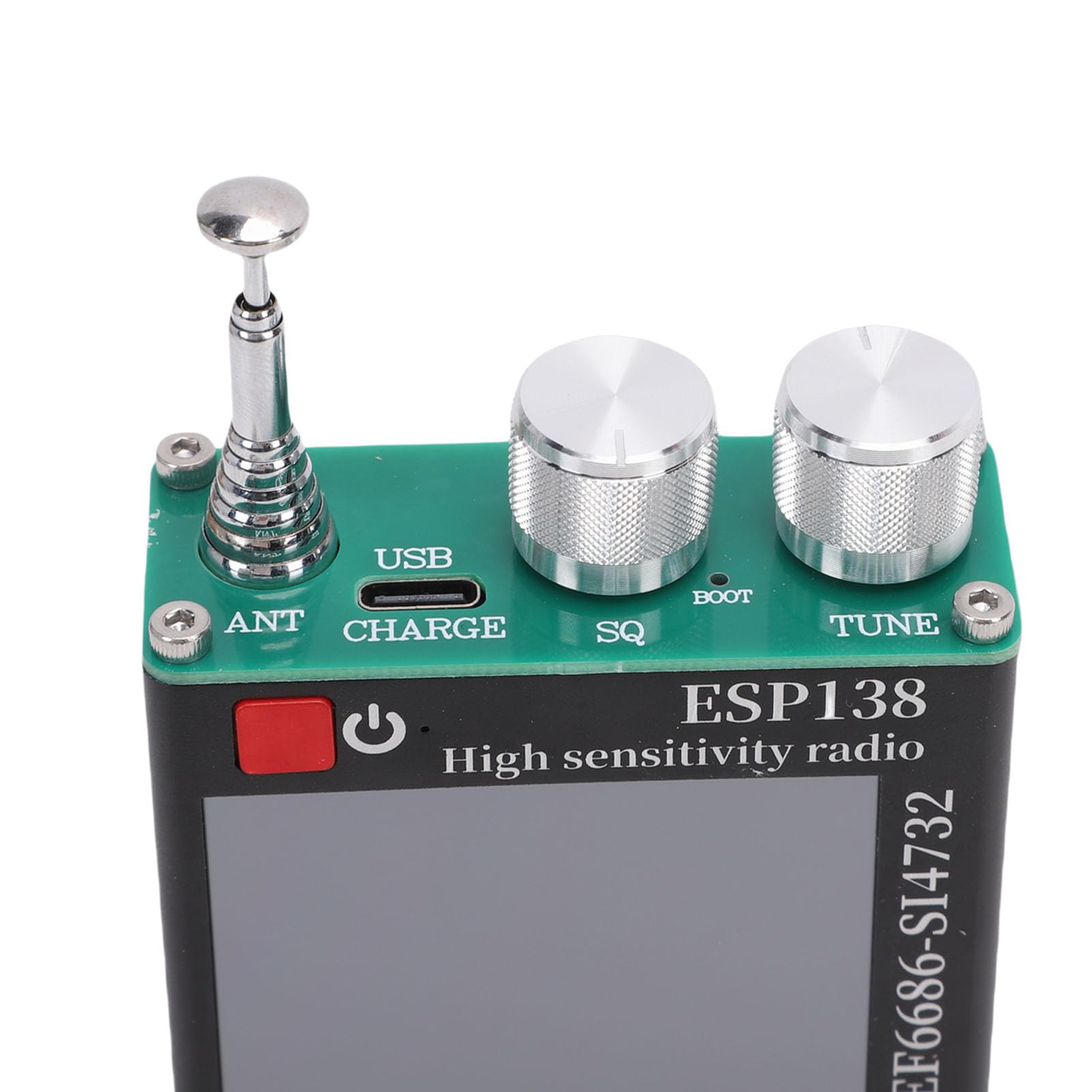 Vollbandradio, FM LW MW SW Air SSB-Band DSP-Rauschunterdrückung Bluetooth 5.0 Dual-Modus, mit 2,4-Zoll-IPS-Touchscreen und Ziffernblock, für Amateurfunk-Enthusiasten