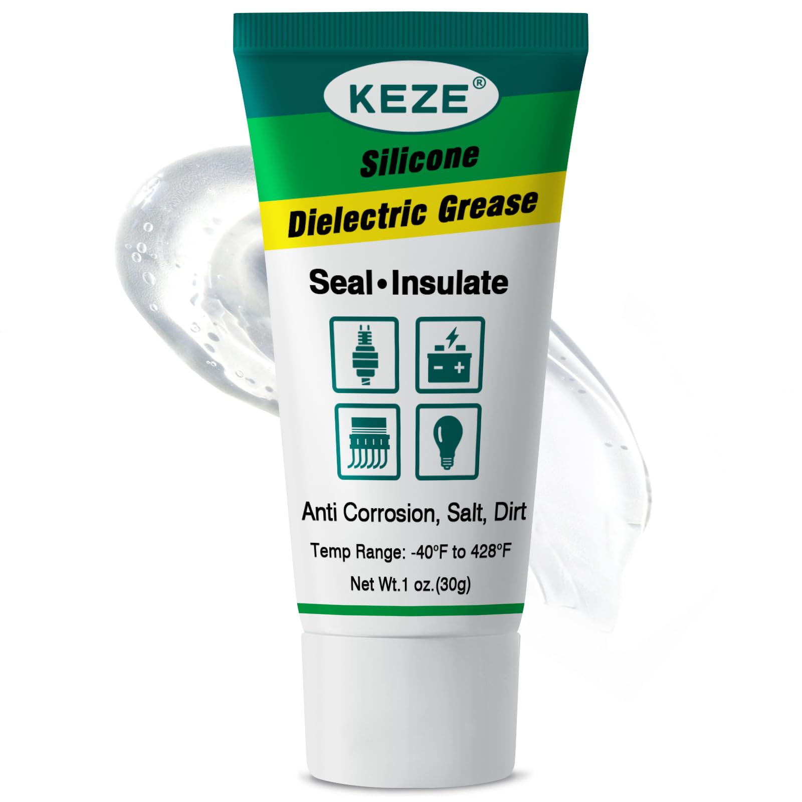 Keze Dielectric Grease for Electrical Connectors Automotive Marine Tune Up Dialectical Grease Spark Plug Boot Battery Terminal Electric Grasa