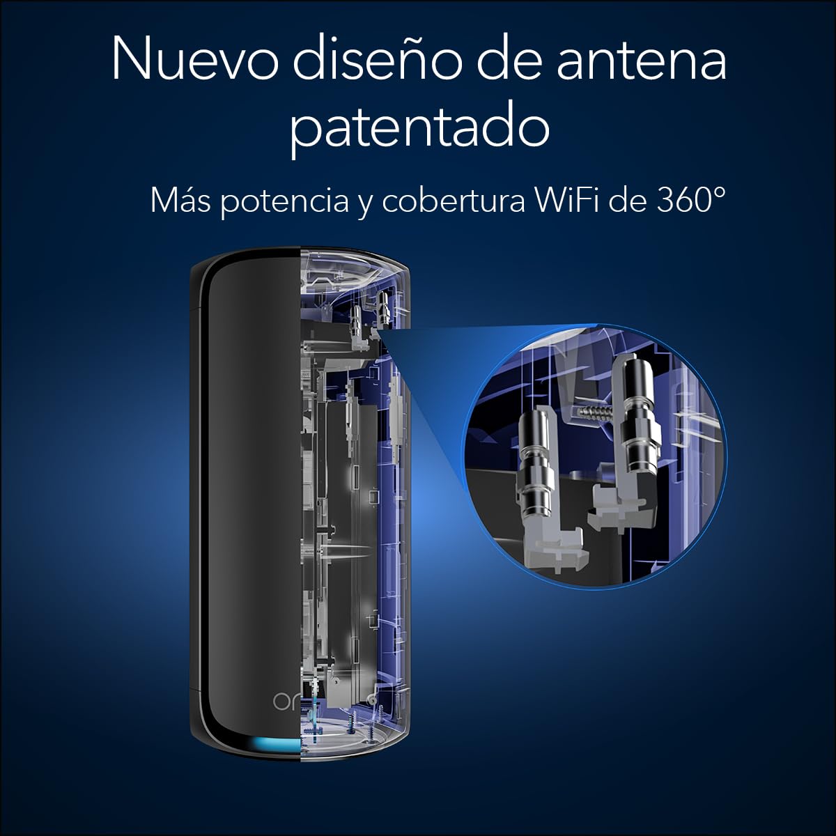NETGEAR Orbi 970 | Sistema Mesh WiFi 7 | RBE973SB | Router WiFi 7 y 2 satélites | hasta 27 Gbits/s | Alcance 660 m² | Soporta 200 Dispositivos | Puerto Internet 10GB | Cuadribanda BE27000 | Negro — view 6