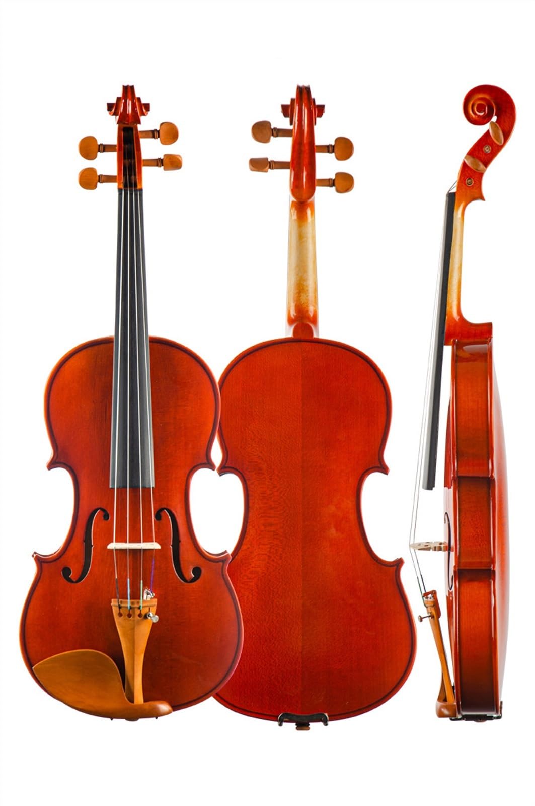 Geige Massivholz Handgefertigte Violine Anfänger Erwachsene Violine Musikinstrument Fichtenholzplatte(A-1/4)