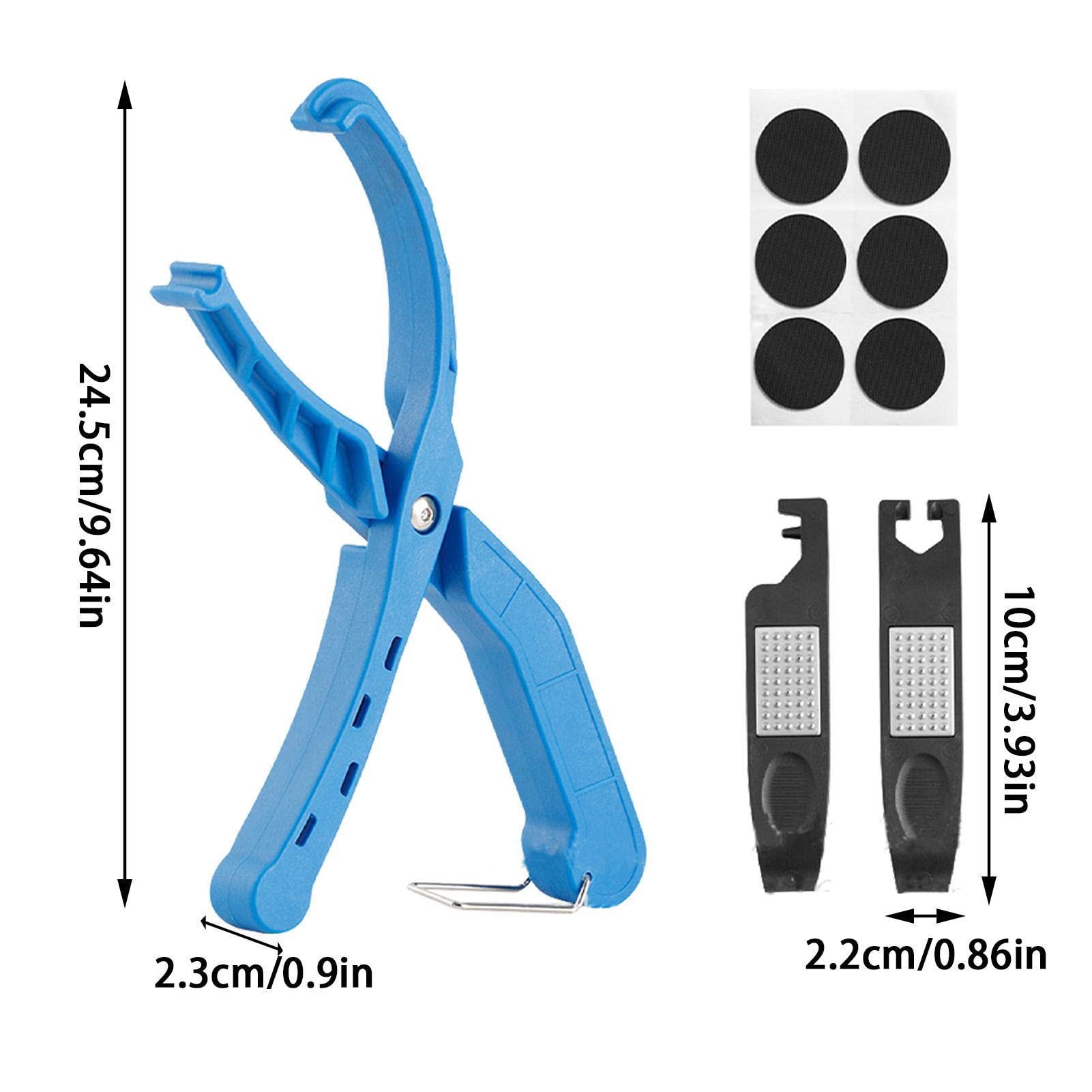 Pinza Per Pneumatici Bicicletta Con Leve In Nylon E Kit Riparazione, Attrezzo A Molla Per Montaggio E Smontaggio Facili