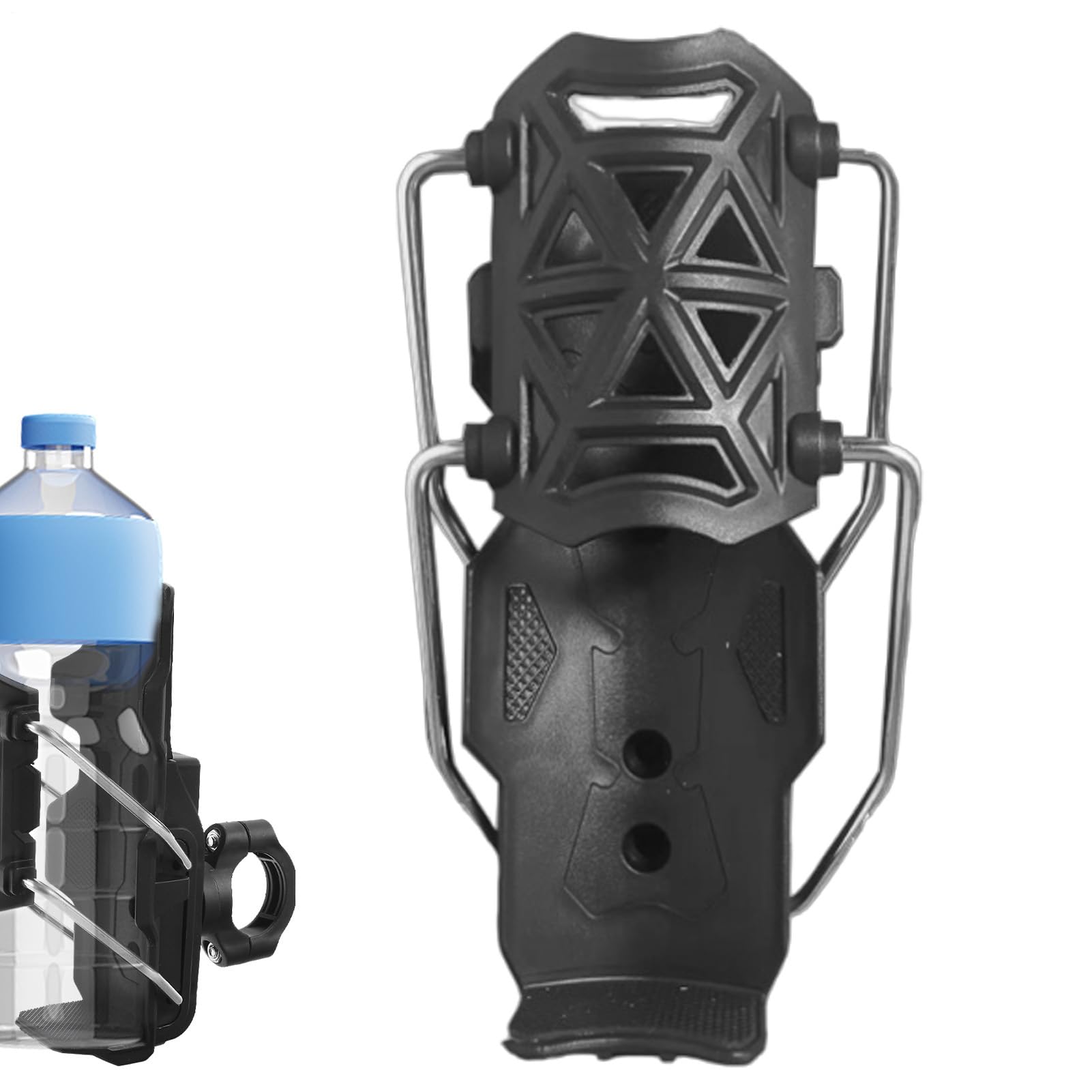 Adaptive Cycling Bottle Holder, Beverage Holder, Motorcycle CupHolder, Bikes Water Bottle Adjustable Size Bracket, Versatile Motorcycle Drink Cage, Bicycles Hydration Mount