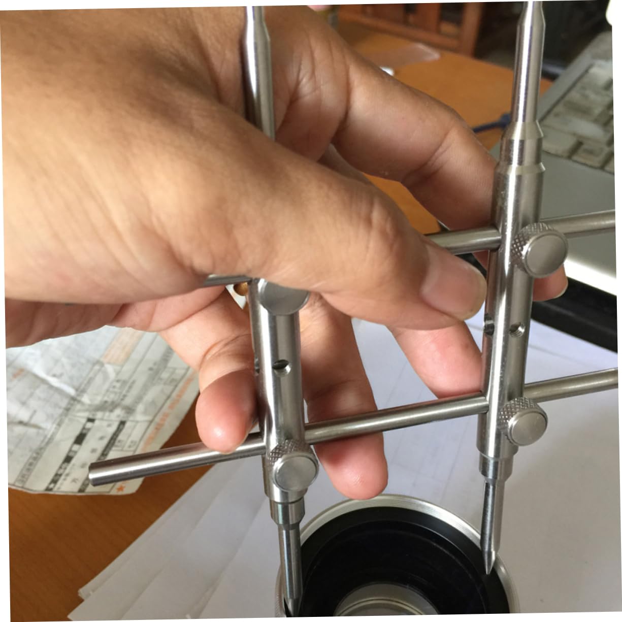 BRIGHTFUFU Ergonomic Metal Camera Lens Spanner Wrench Tool for Lens Removal and Repairing Lens Wrench Spanner