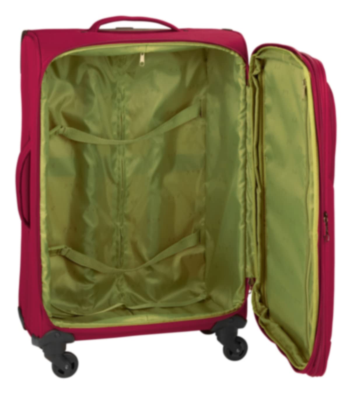 Trolley Stoffkoffer Großer 76 cm Leichter 3,8 kg Rollen Reisegepäck Rot Bowatex