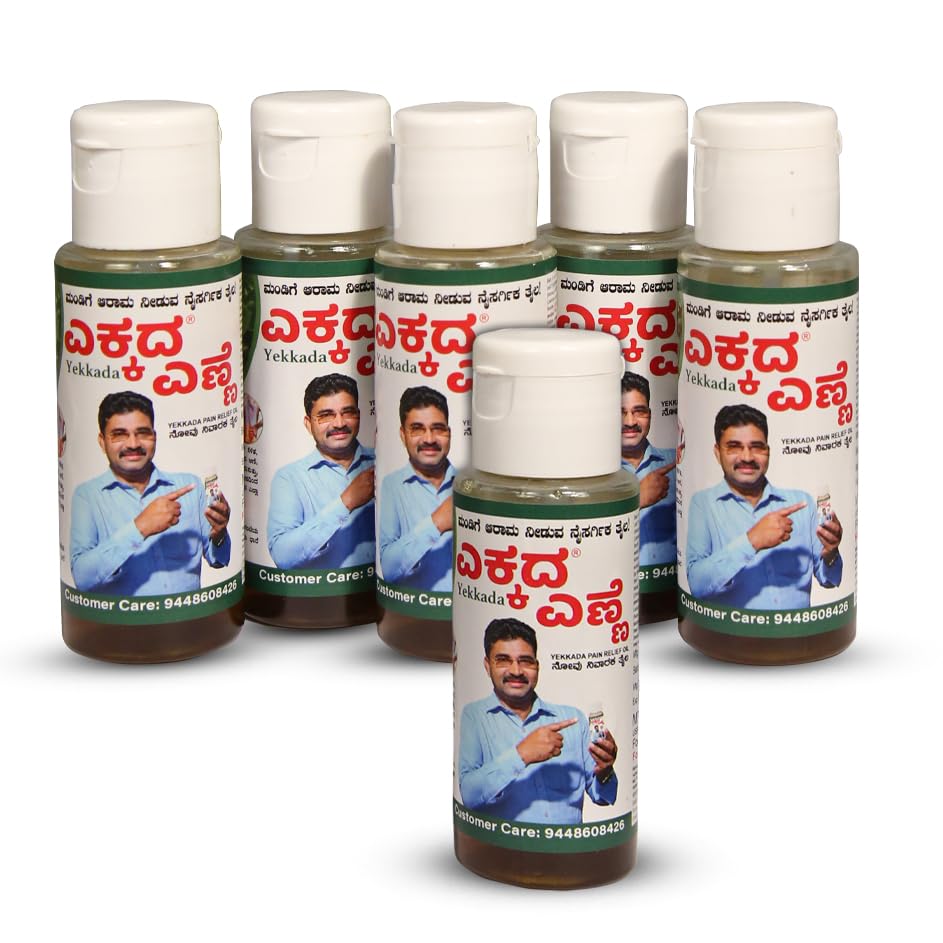 Yekkada Pain Relief Oil by Yekkara – 100ml x 6 Bottles (Combo Pack) | Herbal Massage Oil for Joint, Back & Muscle Pain Relief | Natural Remedy for Body Aches | Made with Pure Herbs-image-29