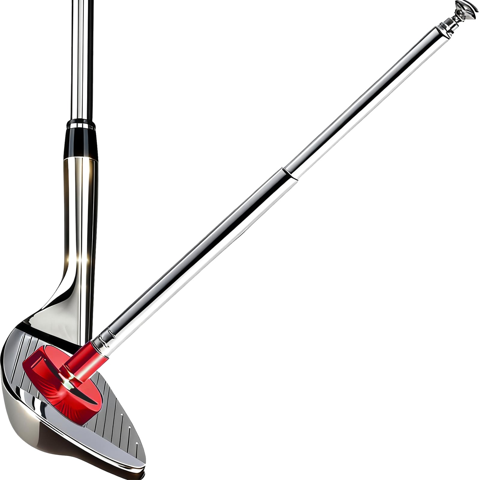 Golf Alignment Rods, 7 Length Adjustments - Golf Alignment Stick Corrector Lie Angle Tool, Golf Swing Training Aids Aiming Stick - Golf Club Face Aim, Visualize and Align Your Golf Shot