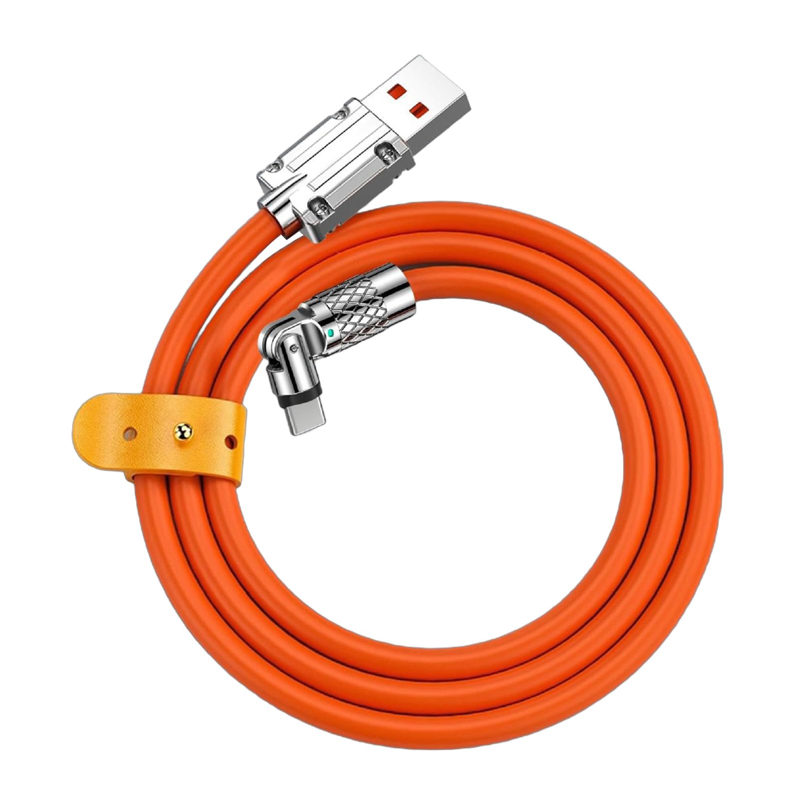Fentency USB C Cable 180+360 Degree Rotation USB to USB C Cable 120W USB C Fast Charging Cable USB C Charging Cord