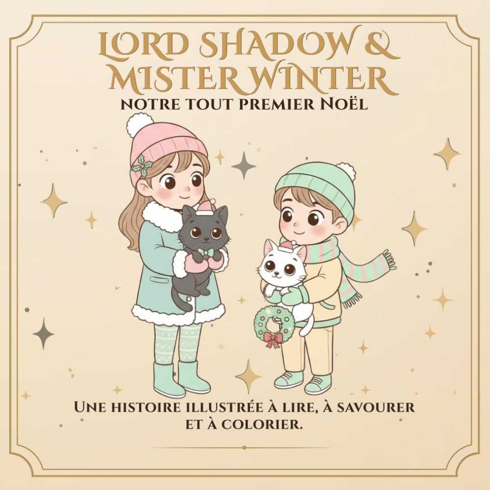 Lord Shadow & Mister Winter : Notre premier Noël: Un livre à colorier sur la famille, l’amitié et la magie de célébrer ensemble (Lord Shadow & Mister Winter – Bien plus qu’un livre à colorier.)