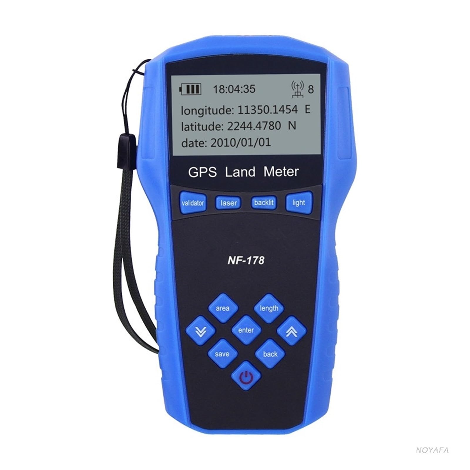 Metr powierzchni ziemi Ręczne urządzenia testowe GPS. Precyzyjny przyrząd do pomiaru terenu. Miernik pomiarowy NF-178 Pomiar odległości, powierzchni i objętości