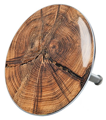 Sanilo Badewannenstöpsel Old Tree, Stöpsel für die Badewannen deckt den kompletten Abflussbereich ab, universal mit Motiv