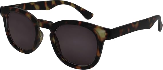OPULIZE BAY Reading Sunglasses for Women Men,Tinted Lens with UV400 Protection,Scratch Resistant Round frame with Spring Hinges,Matt Brown Tortoiseshell +1.5 (Pack of 1)