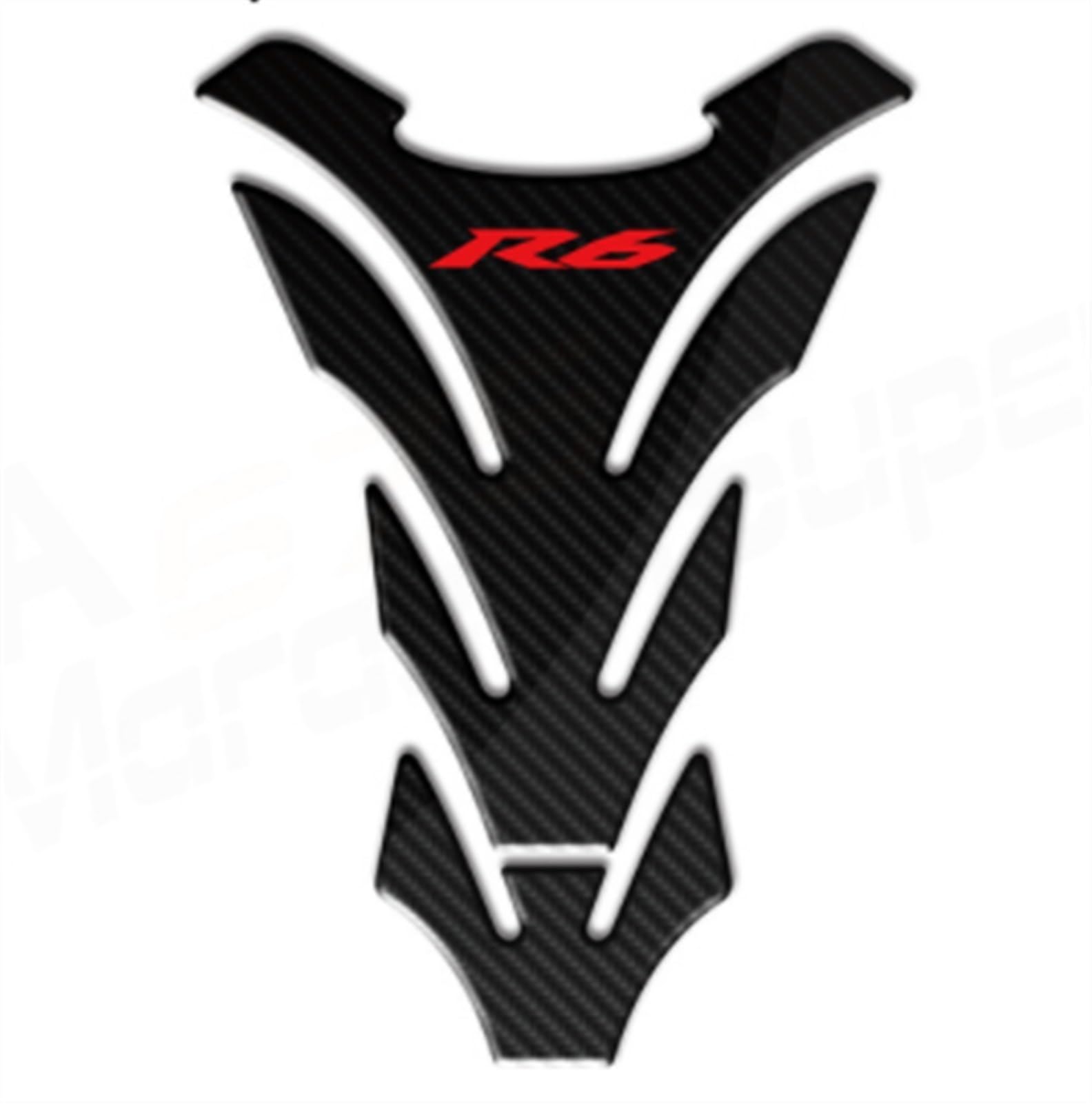 Motorcycle Tank Pad Protector Racing Tankpad Sticker Fuel Side Fishbone Applique for Yamaha R6 Bike Tank Film(Color1)
