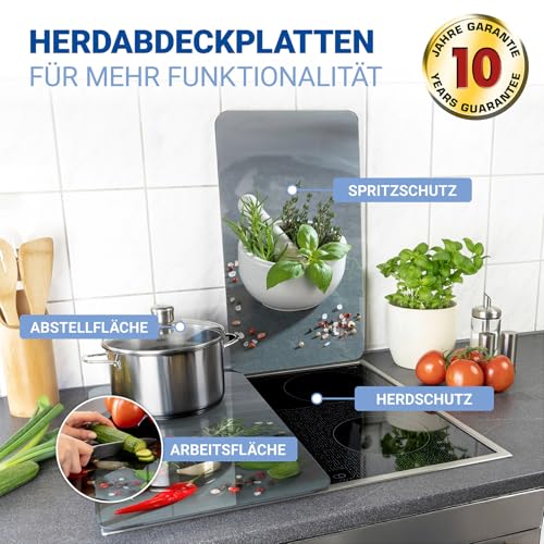 Placas protectoras para cocina de vidrio y protector contra salpicaduras 3