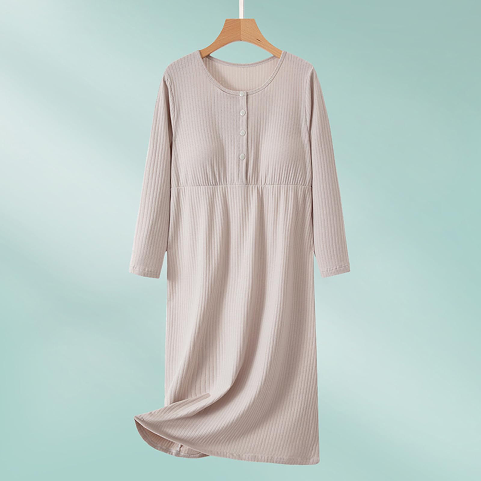 Camicia da notte per allattamento facile da indossare con reggiseno integrato per il comfort della maternità, in morbido tessuto di cotone, camicia da notte per gravidanza