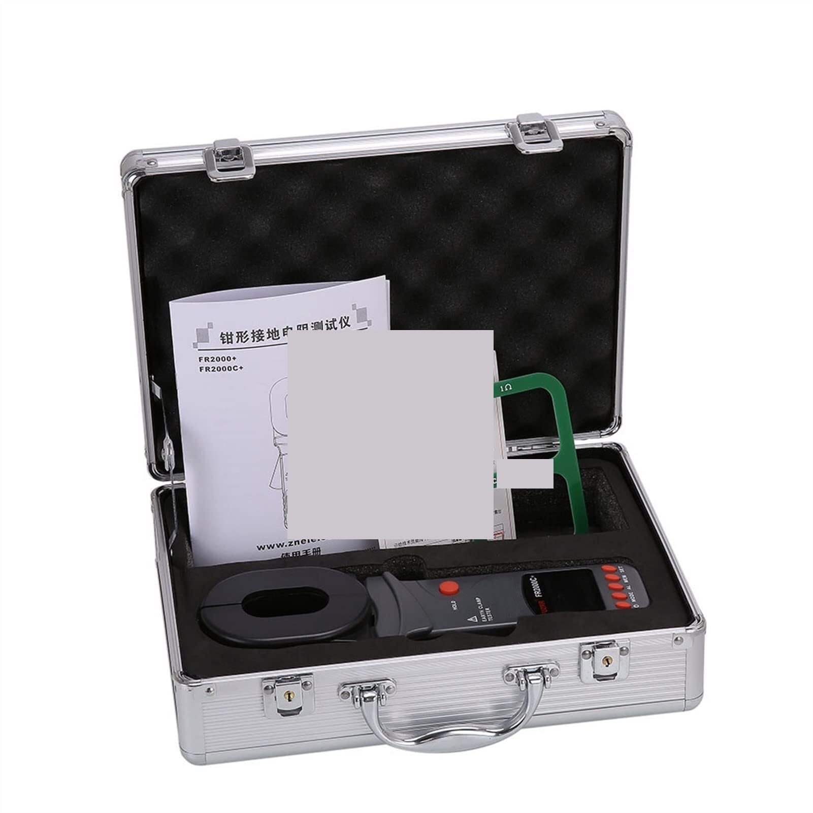 Tester Kabli Sieciowych, Miernik Rezystancji, Cęgowy Tester Uziemienia FR2000 | 0,01 Ω-200 Ω, Ω-1200 0,001(FR2000B+)