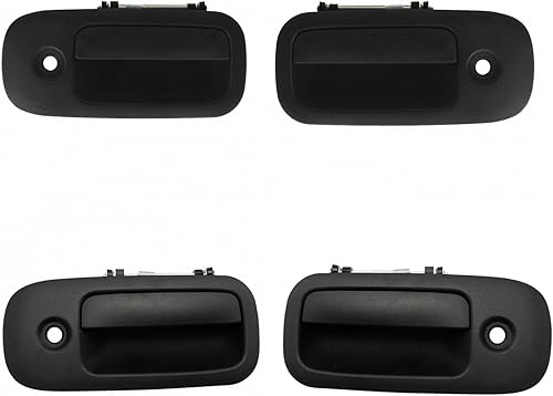 TRQ 4 manijas de puerta exterior de carga con bisagras delanteras y laterales compatibles con Express Savana Van