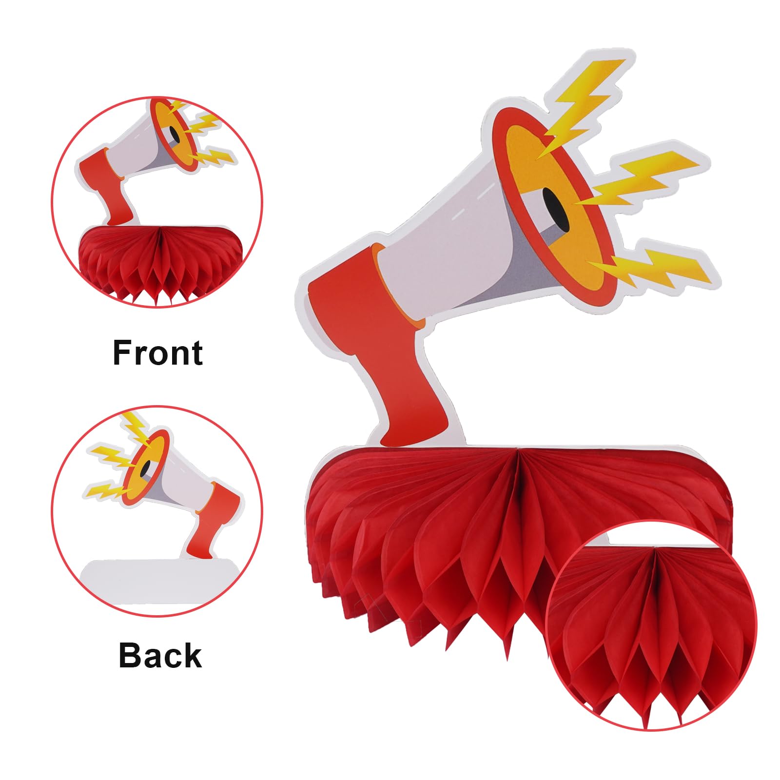 9 Pezzi Decorazioni Compleanno A Tema Vigili Del Fuoco - Camion, Caschi E Estintori - Foto 4