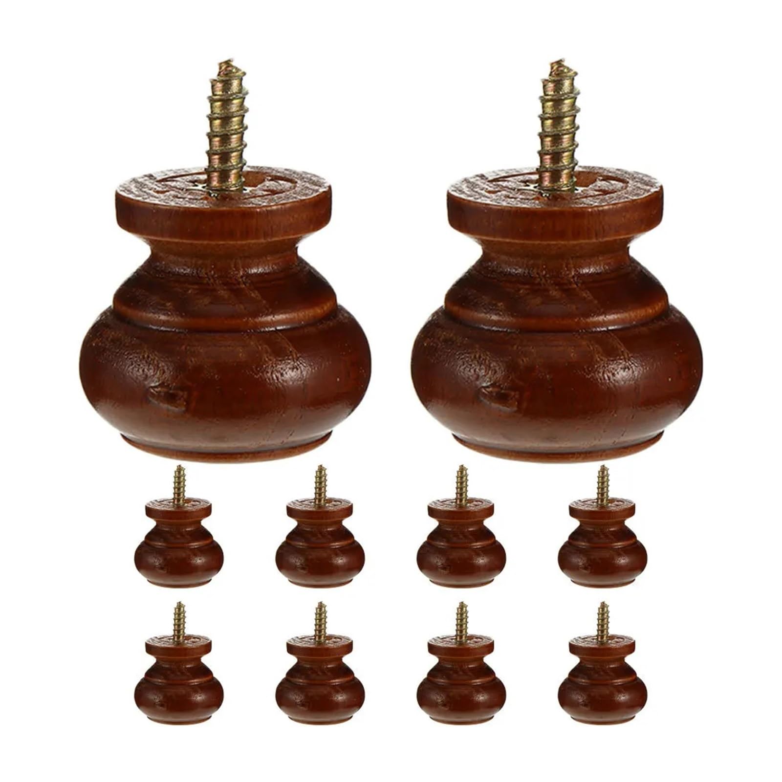 SNGUOQ 10Pcs Round Wood Drawer Knob 2.8cm Single Hole Pull Handle for Dresser Cabinet Wardrobe Furniture Door Replacement for Cabinet Drawer Shoes