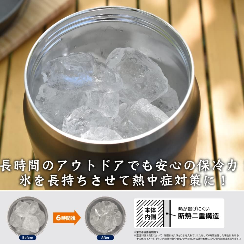 FREEAP アイスタンク キャンプ 氷入れ メタリックグレー K-10689MG ステンレス鋼 1.8L パークレーン