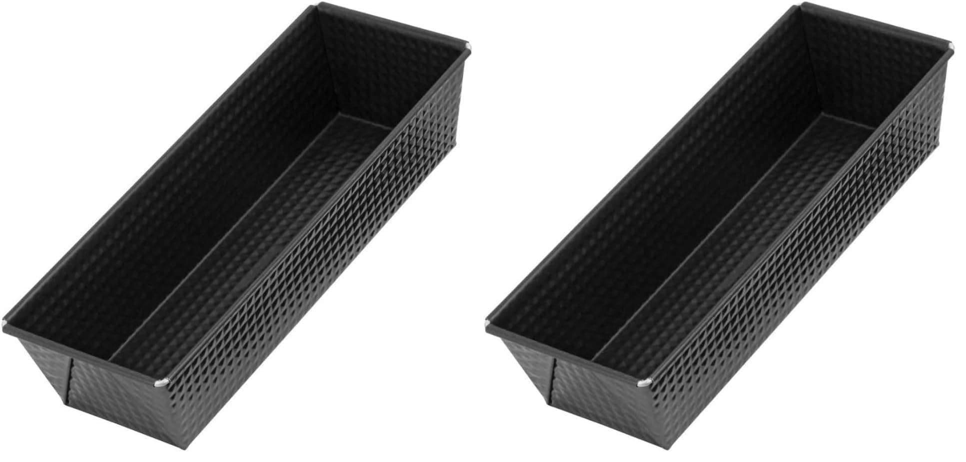 Zenker Kastenform, Königskuchenform mit Antihaftbeschichtung, hochwertige Backform in schwarz (Kuchenform: ca. 305x115x70 mm), Menge: 1 Stück (Packung mit 2)