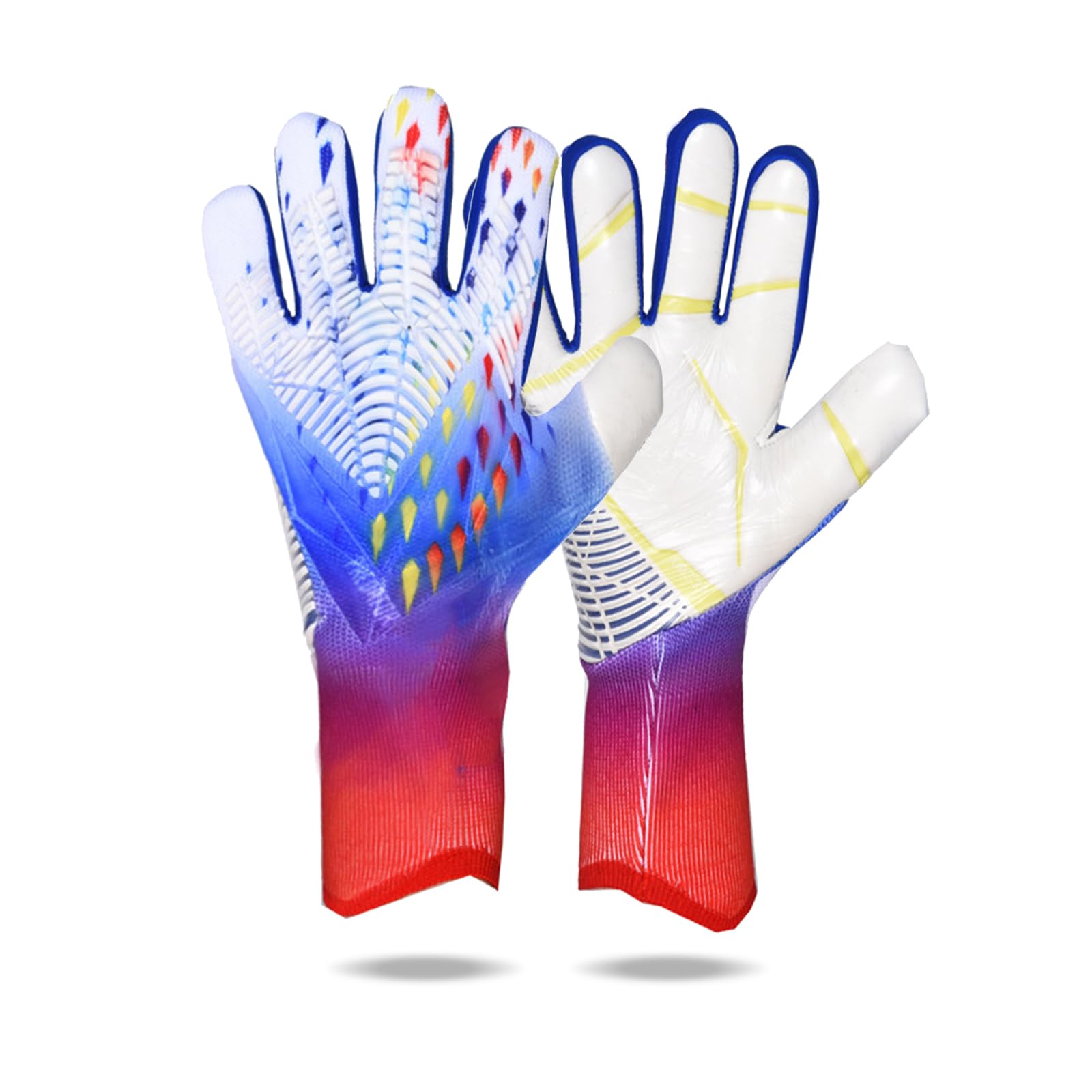 Gants de Gardien Gant de Gardien Gant de Foot Gardien Enfant avec Paume en Latex Antidérapante,Gants Foot Enfant Respirants et Résistants à l'abrasion,Taille 6/7/8/9/10