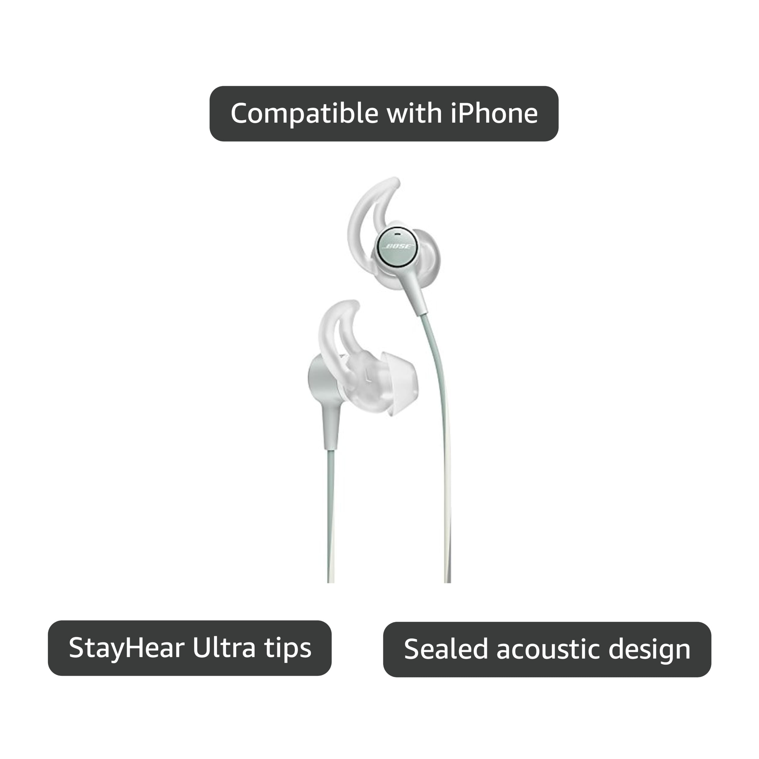 Amazon.com: Bose SoundTrue Ultra in-Ear Headphones - Apple Devices