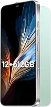 16PROMA X Smartphone Nueva actualización de 12 GB+512 GB/6.99 pulgadas, cámara de zoom de 68+108 MP, acabado de vidrio templado, 7000 mAh Android 14 Smartphone (verde)