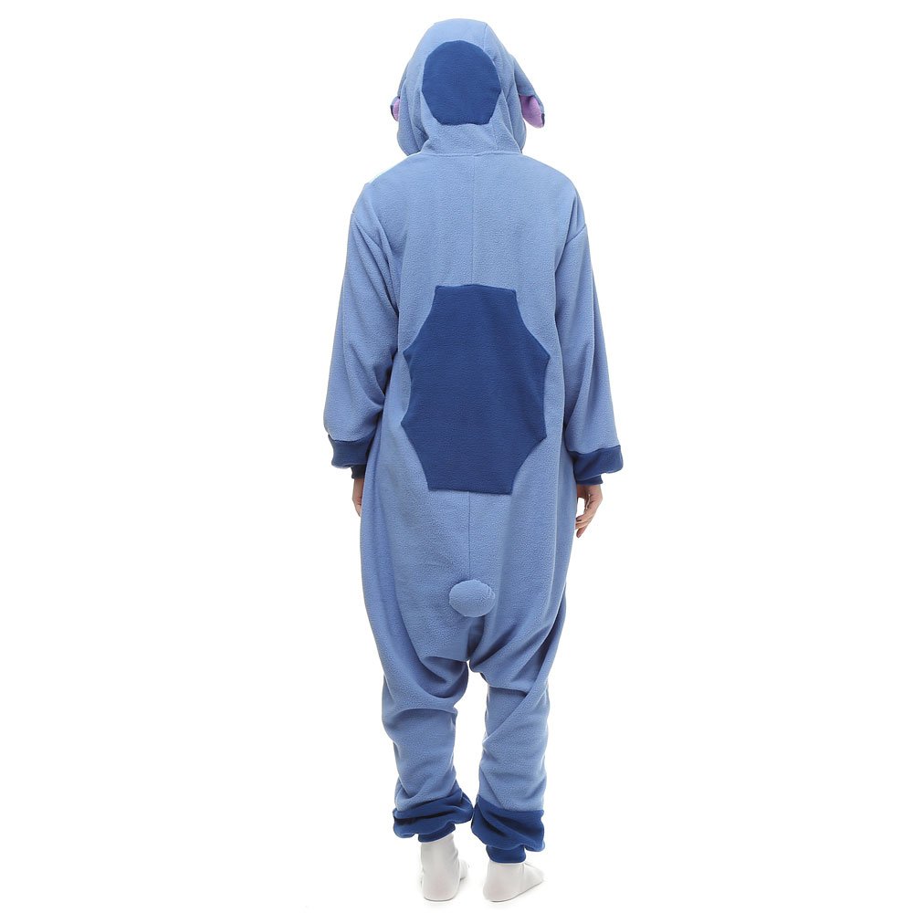 Animal Pjs Combinaison Stitch pour Femme et Homme Pyjama Costume Déguisement pour Cosplay