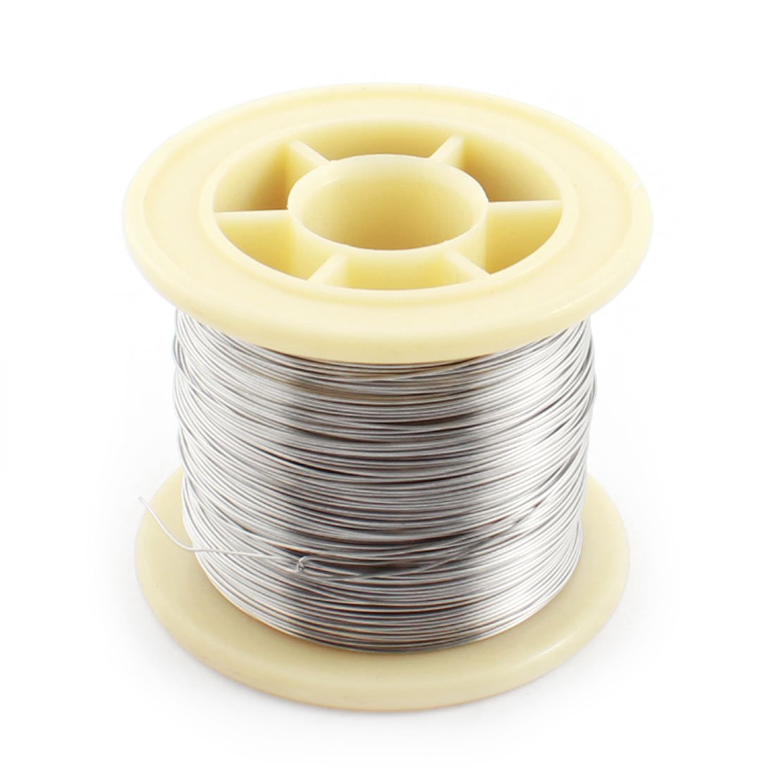 Sourcingmap 50Meter 165ft AWG26 26gauge 0.4mm Resistor Resistance Wire, Silver, 0.016" x 165ft(D*L)