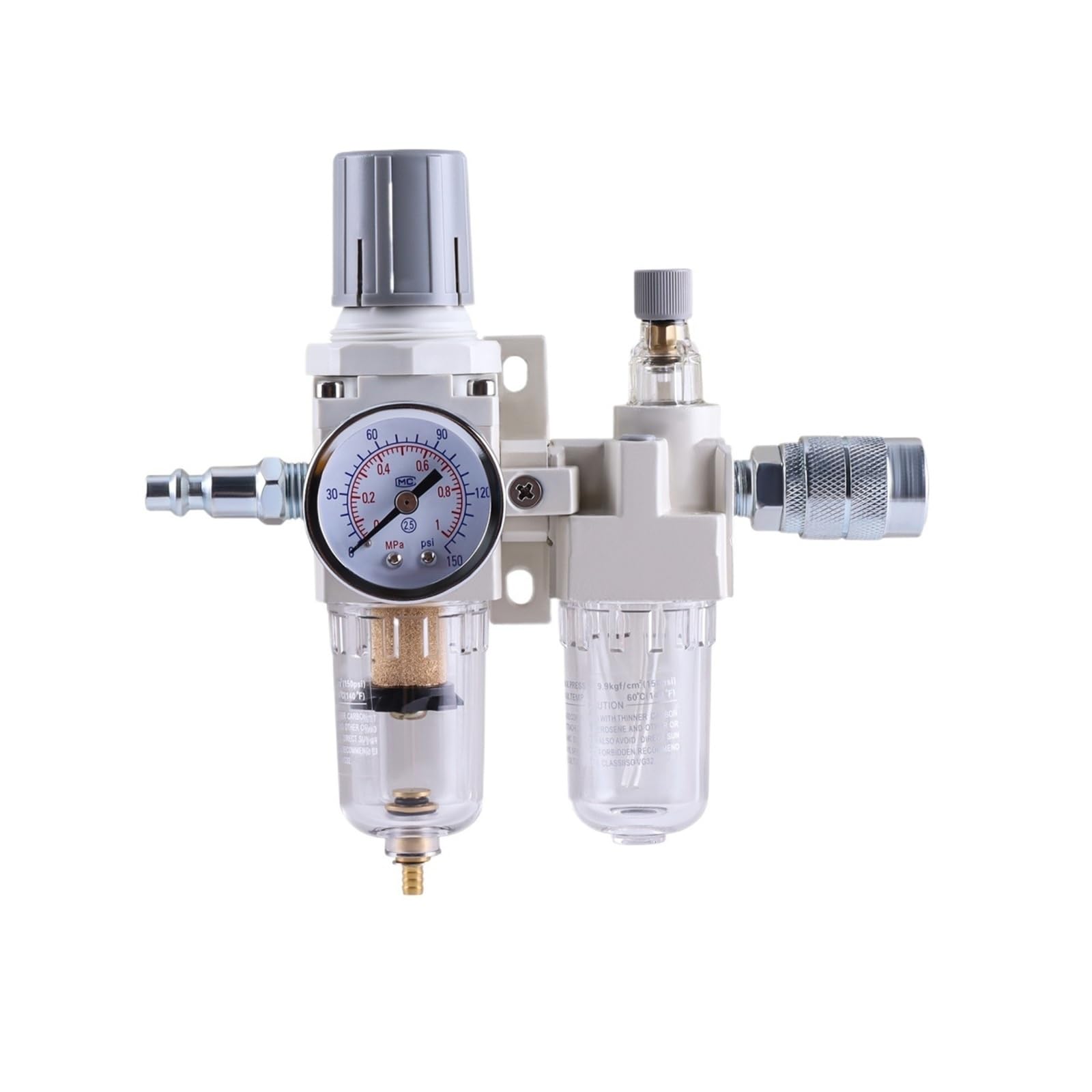 Filtre à air pour compresseur AC3010-03 pour éliminer l'eau et régler la pression 3/8 NPT