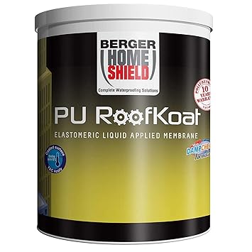 Berger Paints Home Shield Pu Roofkoat (White, 4 L)