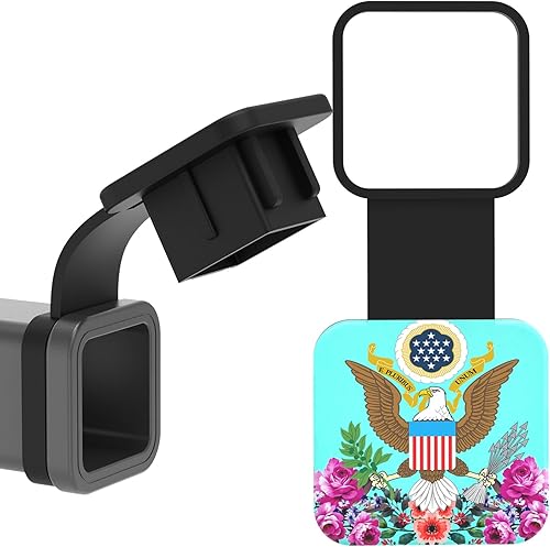 Cubierta de enganche de remolque de 2 pulgadas, cubierta de enganche de remolque, máscara de personaje asesino, enchufe de enganche de tubo receptor