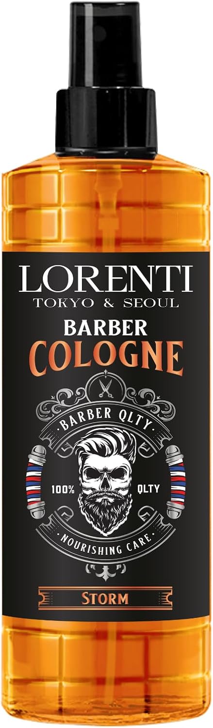 Lorenti Storm Aftershave Barber Cologne for Men | Long Lasting Mens Cologne – Clean, Refined, Masculine Perfume for Men – Clean & Sterilize Skin 400 mL