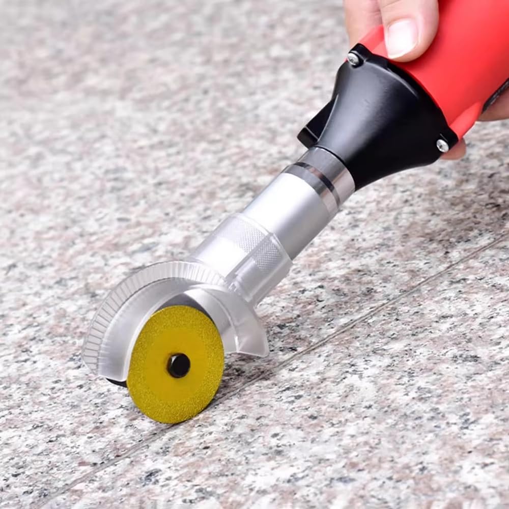 Limpiadora de Ranuras de Azulejos Eléctrica de 220V CA, Herramienta Manual para Quitar Lechada con Velocidad Ajustable de 350W