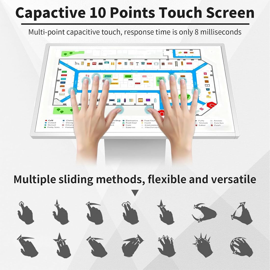 Chiosco Touchscreen 32",Display Interattivo per Digital Signage Android
