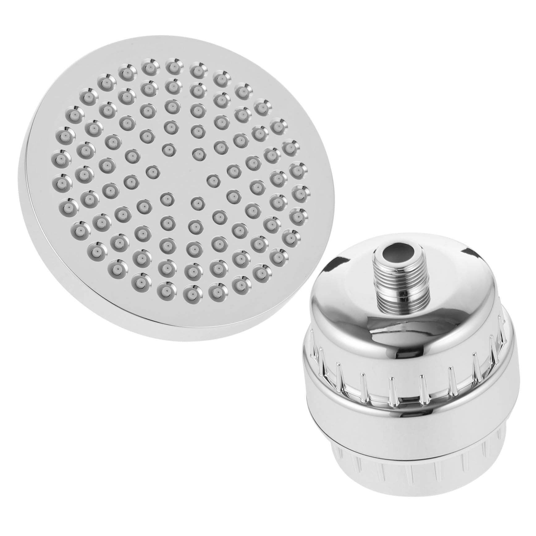 Pommeau de Filtrant Rotatif avec Filtre Anti-calcaire pour Eau Dure Effet Cascade et Débit Tête de Haute Pression pour Salle de Bain