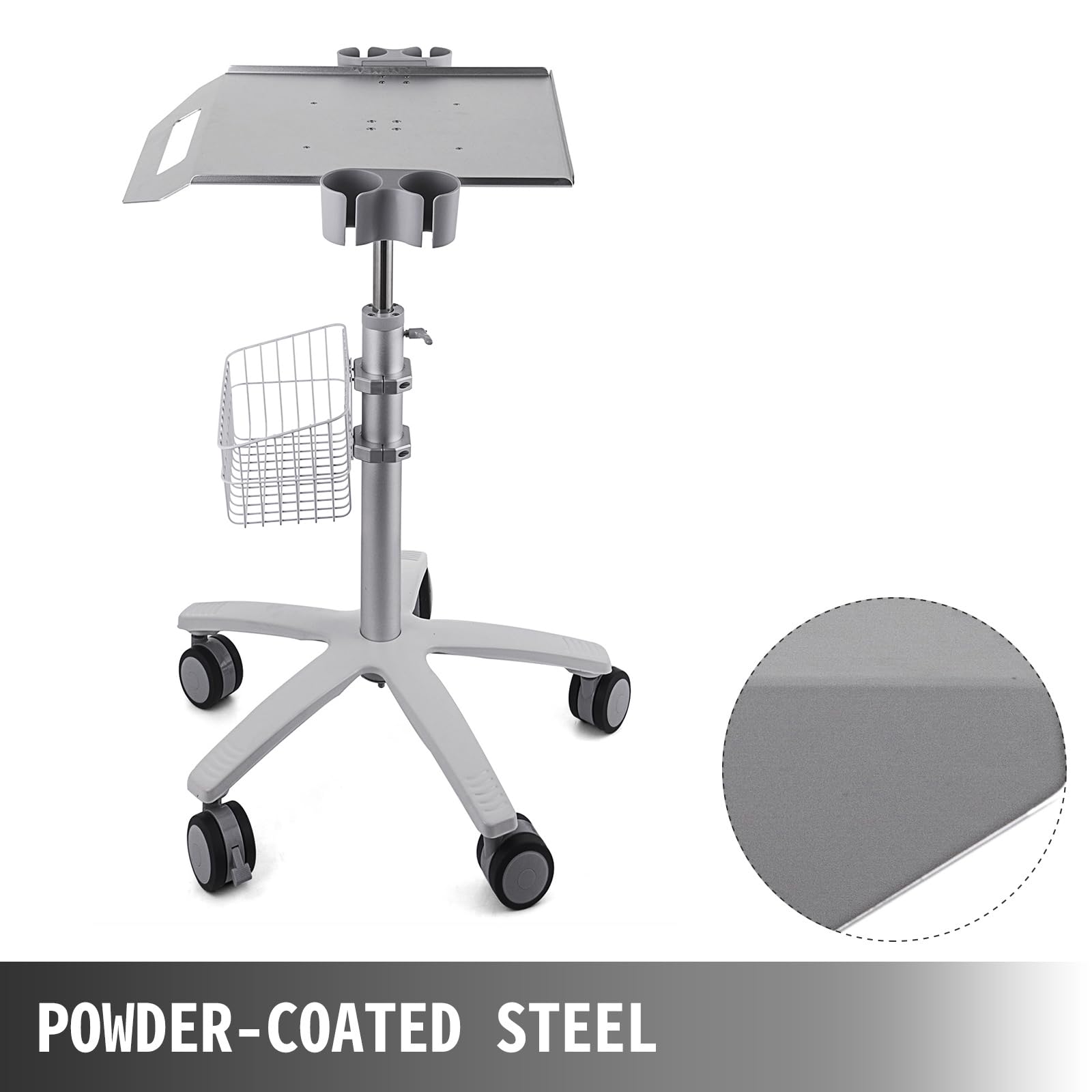 Happybuy Medical Cart, Salon Cart with Wheels, Mobile Trolley Cart 26.77