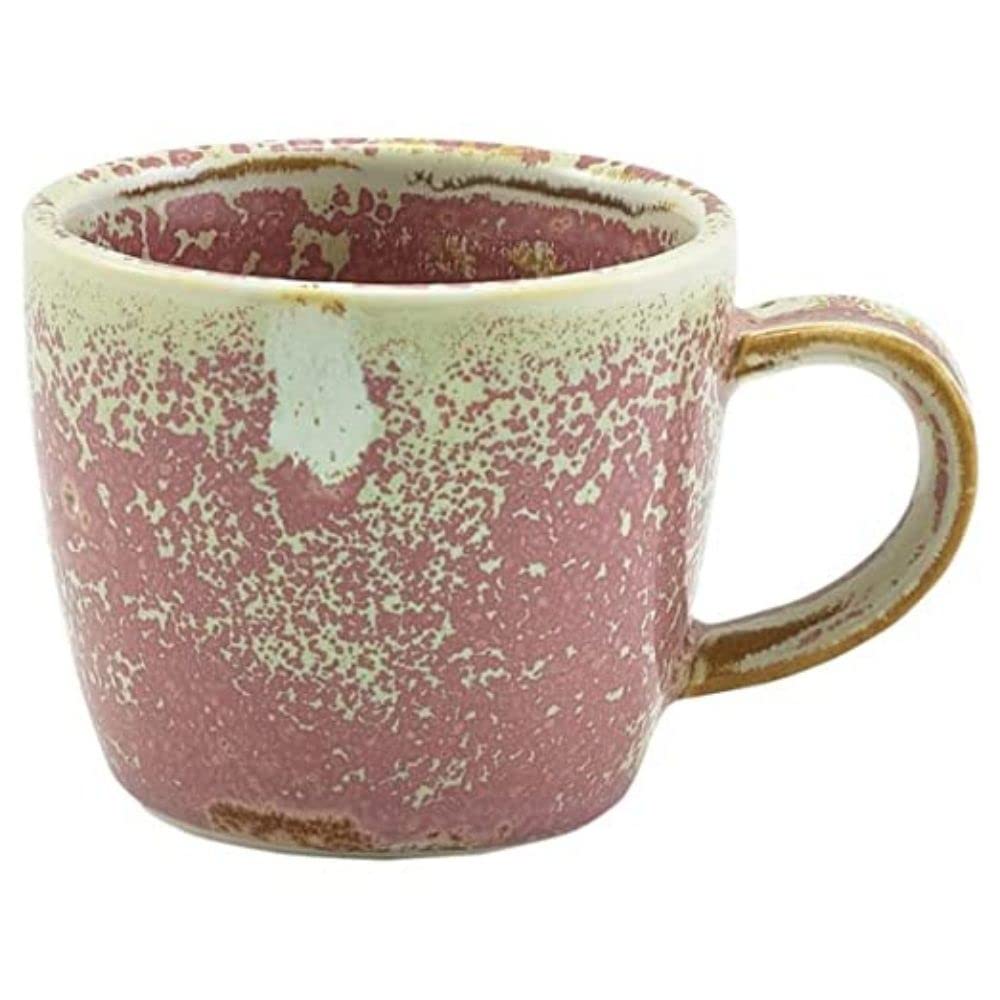 Genware Terra Porcelain, Rose, Espresso Cup, 90ml, Cup-PRS9, Pack of 6, 90 ml - Image 4