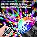 Party Lights Disco Ball Strobe Light Disco Lights (USB Charged), 7 Colors Sound Activated Stage Light with Remote Control Dj Lights for Festival Bar Club Party Wedding Show Home
