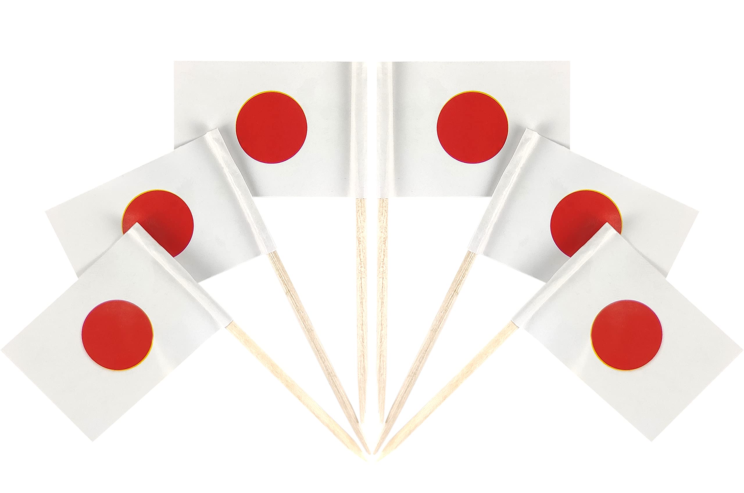 QQSDJapan Toothpick Flag Japanese Small Mini Cupcake Topper Flags,100 pcs