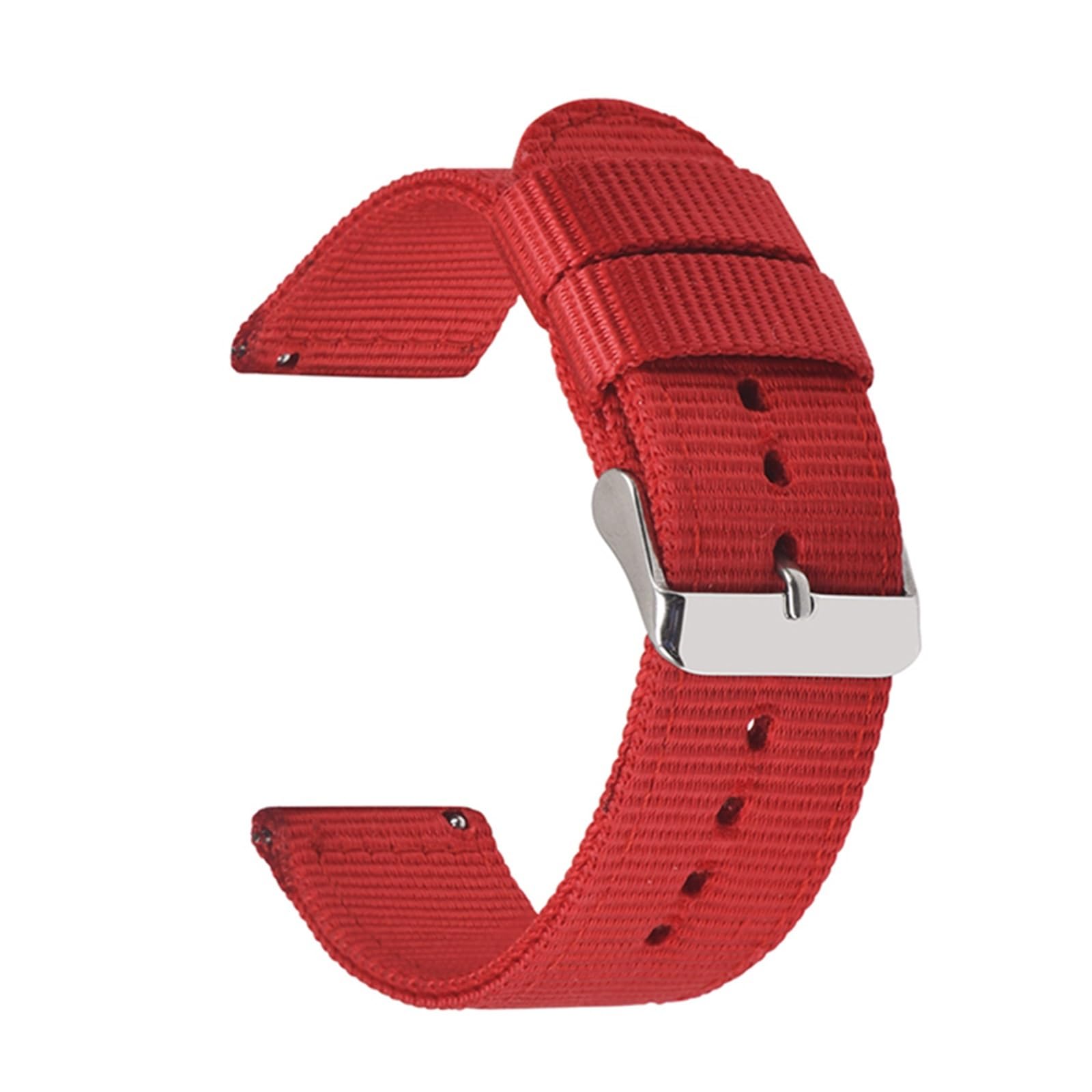 HABITZ Bracelet en nylon de qualité supérieure 18 mm 20 mm 22 mm 24 mm compatible for Samsung Galaxy Watch3 41 46 mm Watch42 46 mm Active2 40 44 mm Bracelet de montre for remplacement rapide (Color :
