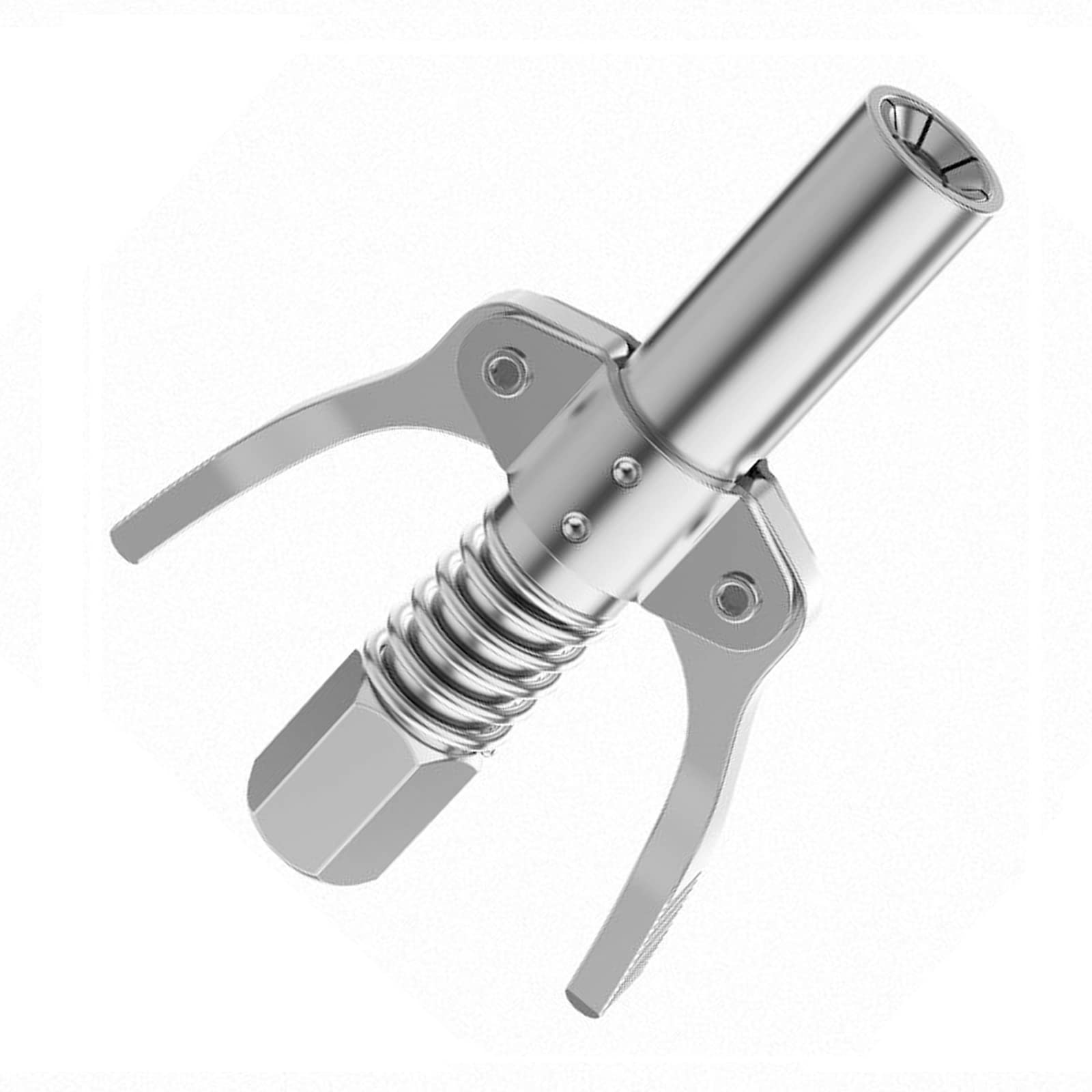 Grease Gun Coupler, Quick Release Grease Coupler, Double Handle Gear Oil Nozzle, Fits All Standard Automotive Grease Guns, Compatible with All Grease Guns (Coupler Only)