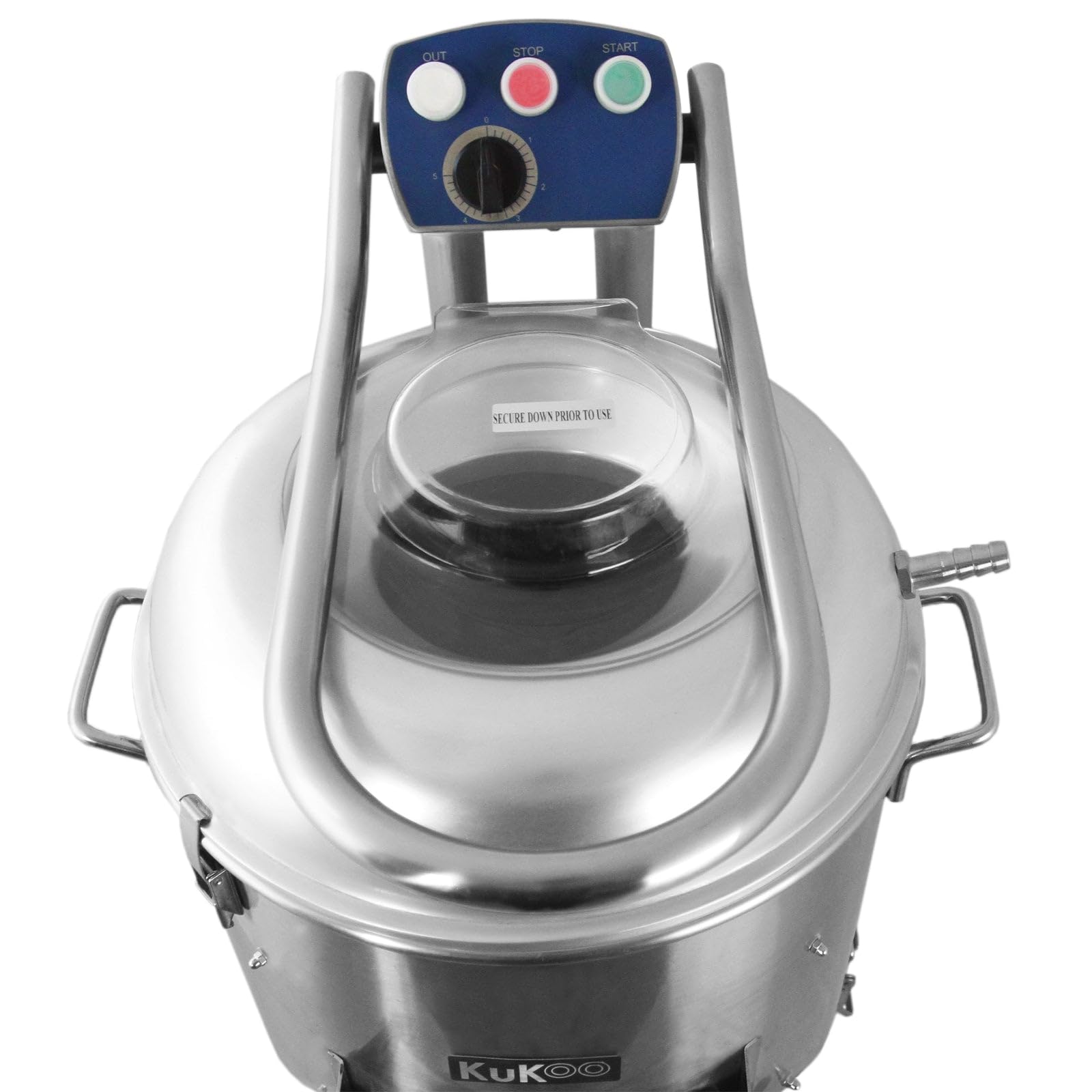 Máquina Peladora Patatas Maquina Pelar Patatas Uso Comercial Doméstico Capacidad 20kg Producción 190kg/Hora Motor 950W Temporizador Sistema Arranque Parada Papel de Revestimiento Abrasivo
