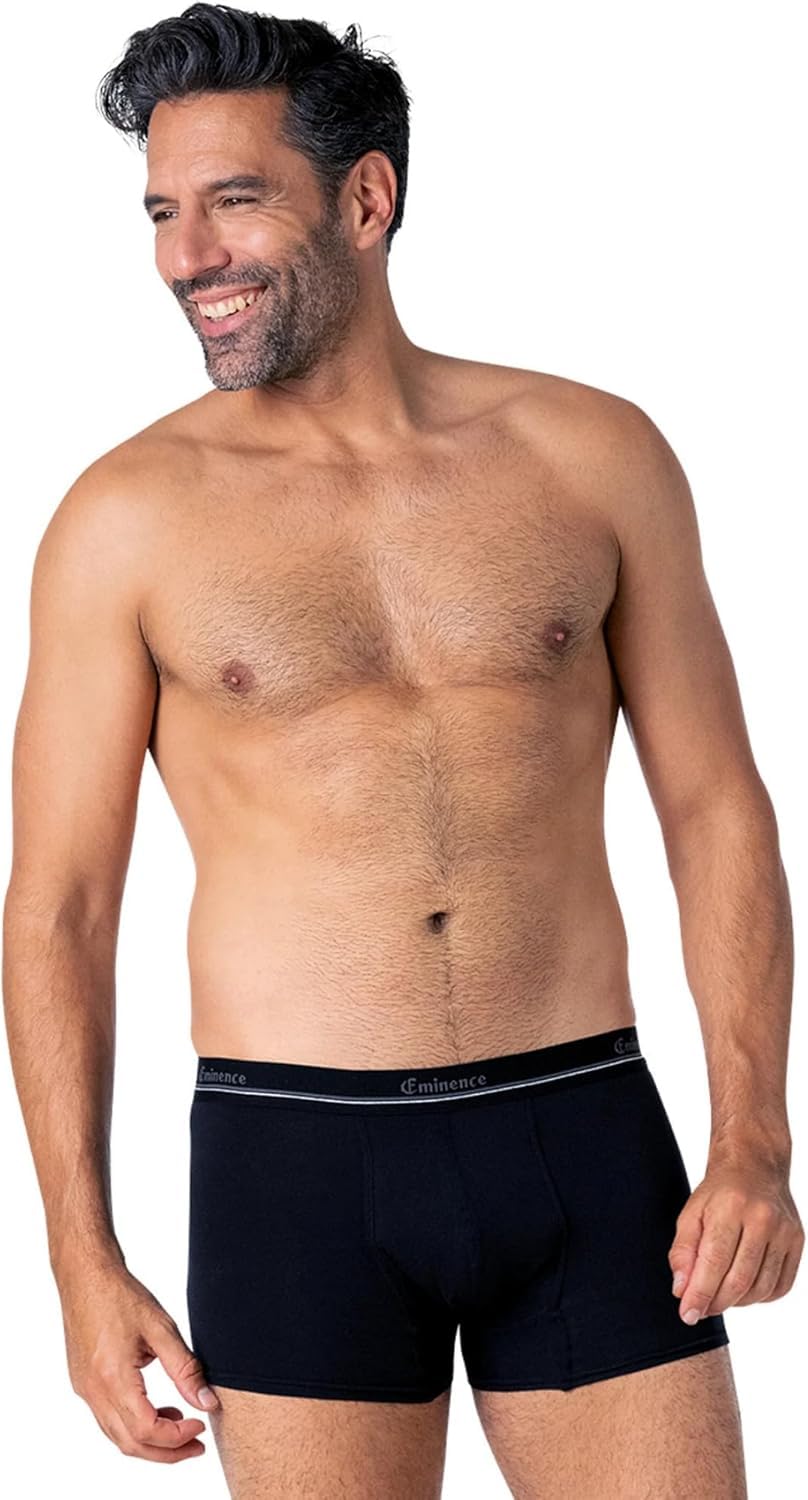 Herren-Boxershorts, saugfähig, Baumwolle, elastisch, Medizinprodukt, geruchshemmend, unsichtbar, 4 Schichten, kleine Urinarausschläge, Inkontinenz