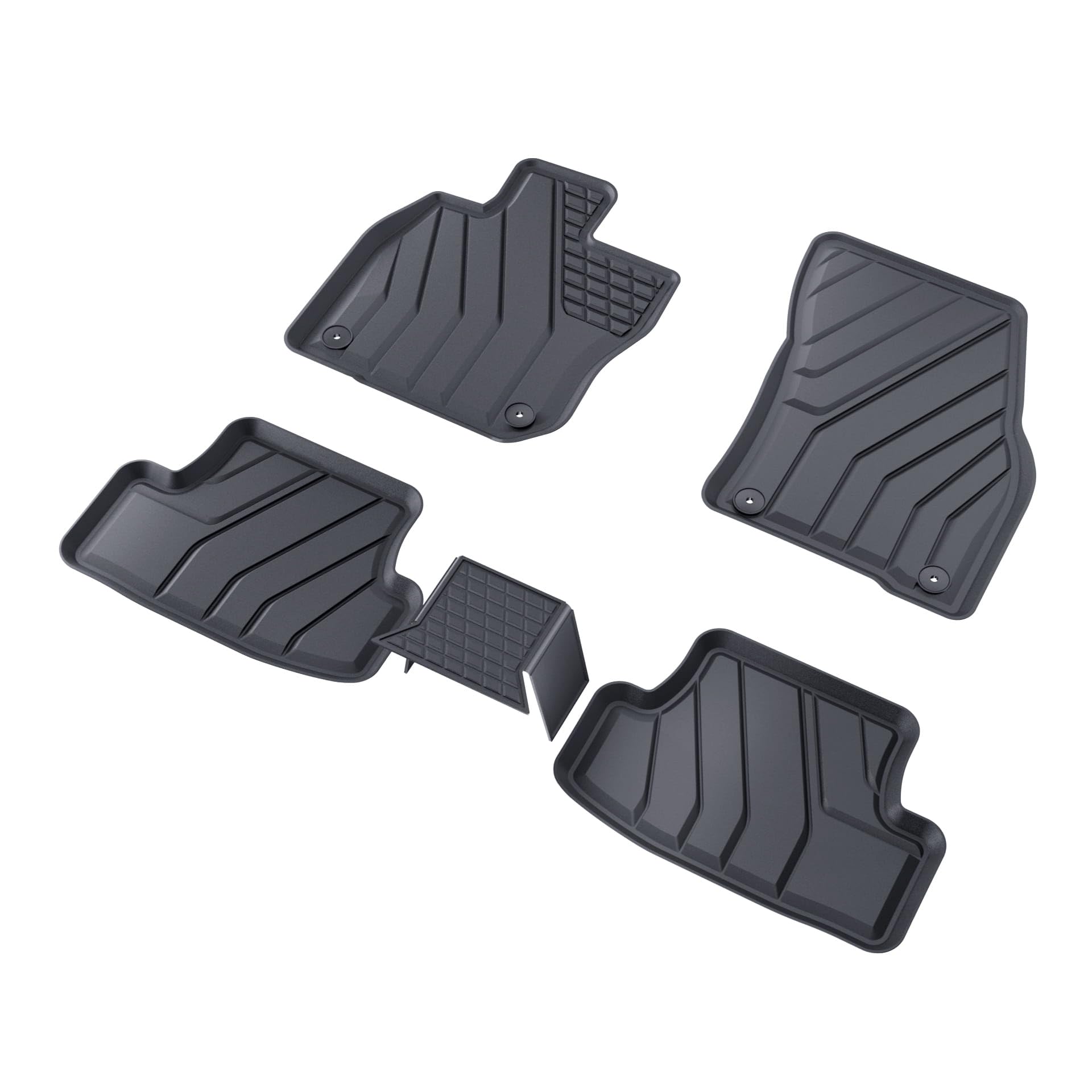 Mossa Alfombrillas de TPE adecuadas para VW Volkswagen T-Roc II SUV (2025- ) - alfombras para Coche - 5 pcs S