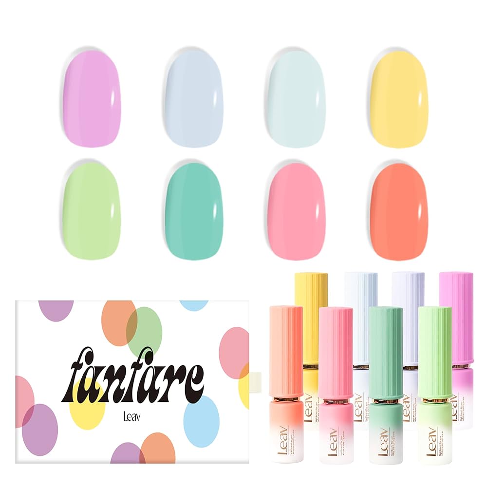 【Leav】filter Syrup Gel Nail 20本セット【韓国】 Amazon.com : LEAV Fanfare Syrup Gel Nail Polish 8 Colors Set