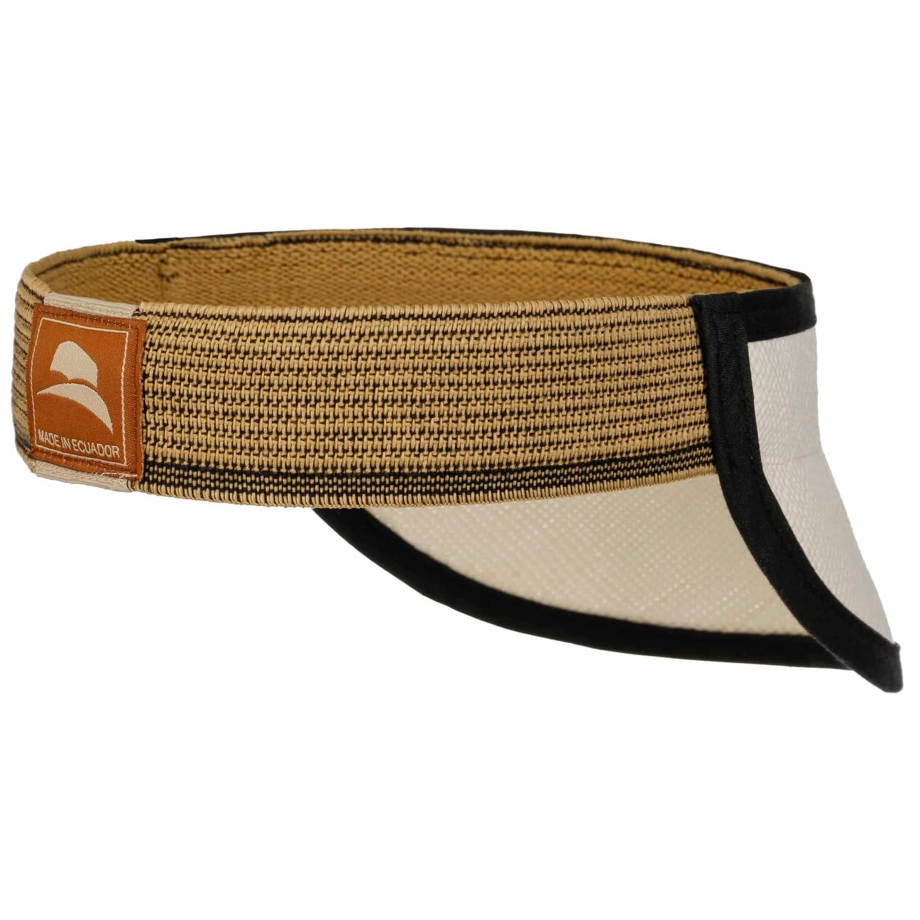 LIERYS Strandvisor Panama Damen Herren Cap Handverarbeitet Packable Made in Ecuador Flauschiges Stretchband Visor Frühjahr Sommer