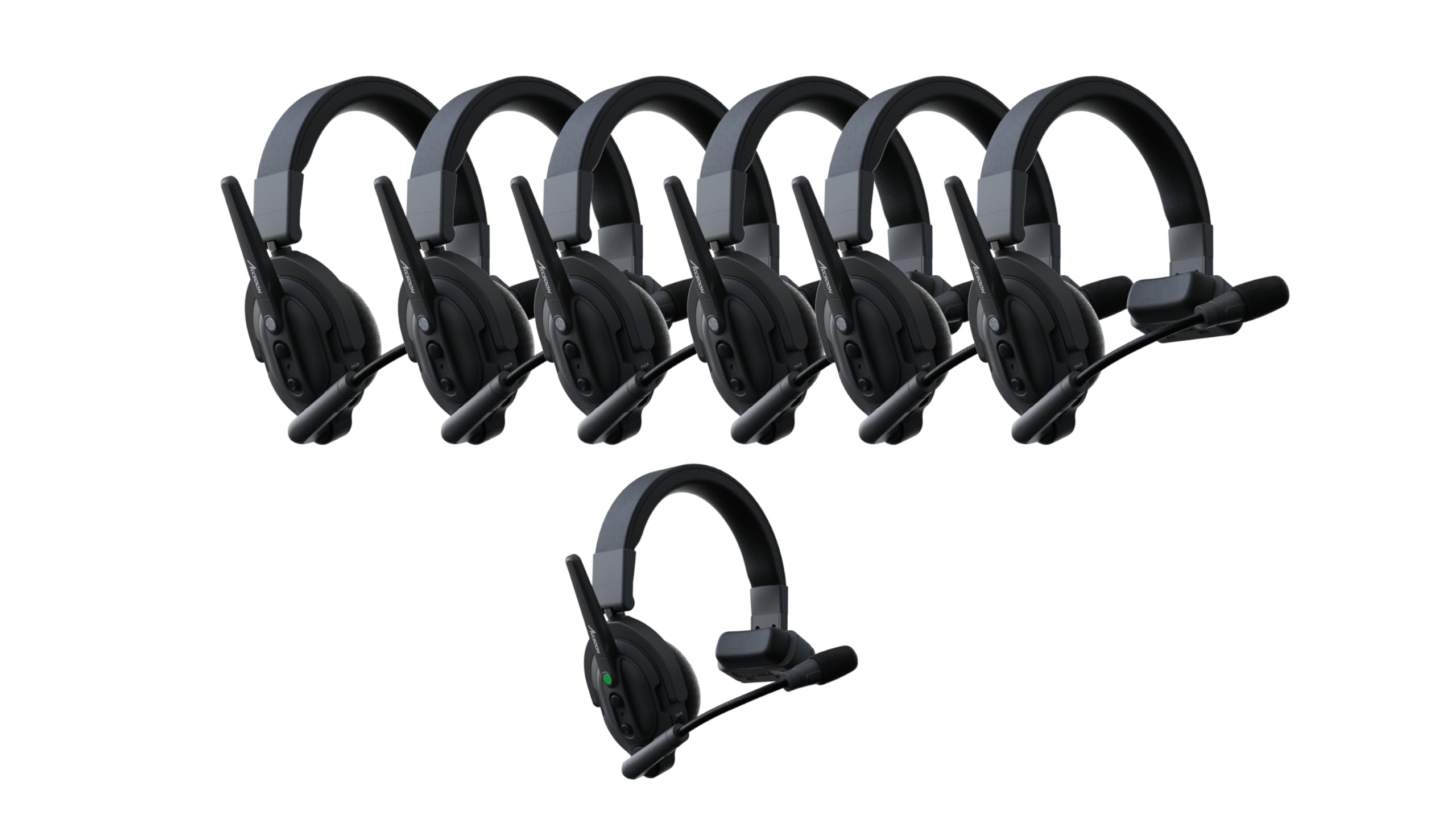 Accsoon - CoMo - Includes One Host Headset And Six Remote Headsets - Ergonomic Design - 400 Metre Range