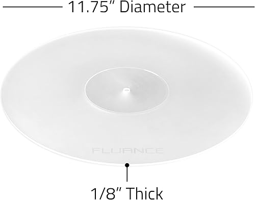 Miniatura 7 de Fluance Tapete acrílico para platos giratorios, reduce las vibraciones para mejorar la claridad de sonido para reproducción de discos de vinilo,